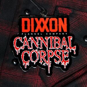 DIXXON Men's Cannibal Corpse Sold Out Limited Edition Men's Large Plaid Snaps